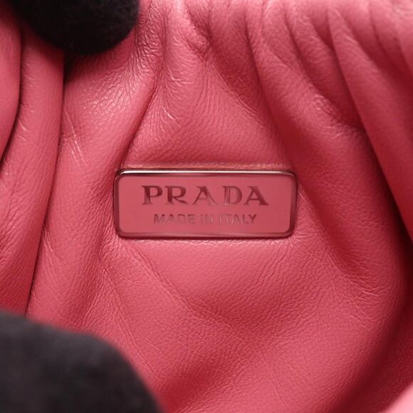 Prada Padded Handbag Leather Pink - Picture 4 of 6
